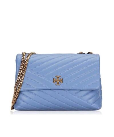 Tory Burch Kira Chevron Convertible Shoulder Bag, Bluewood-20253439