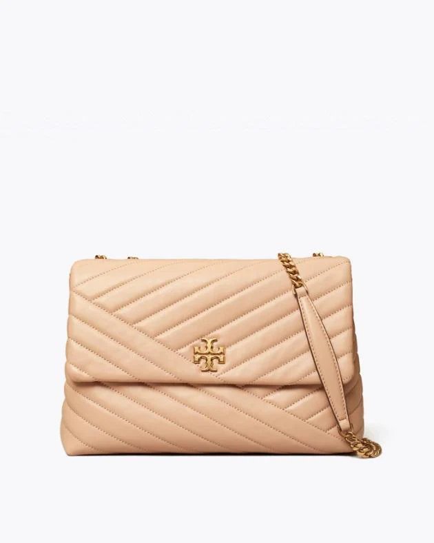 Tory Burch Kira Chevron Convertible Shoulder Bag, Devon Sand-20253431