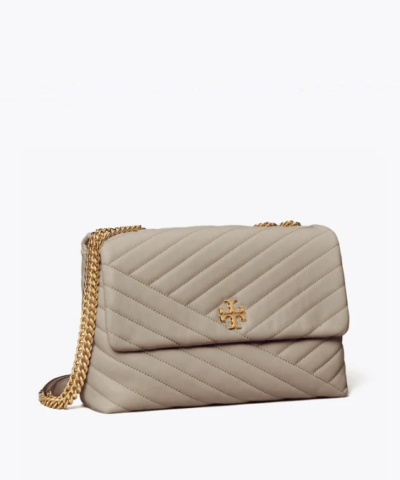 Tory Burch Kira Chevron Convertible Shoulder Bag Gray Heron 20253424 1
