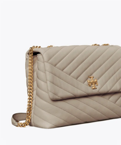 Tory Burch Kira Chevron Convertible Shoulder Bag Gray Heron 20253424 2