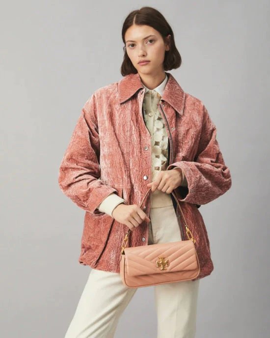 Alternative view of Tory Burch Kira Chevron Small Flap Shoulder Bag