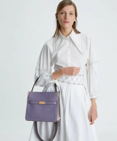 Tory Burch Lee Radziwill Pebbled Small Double Bag 20237794 4