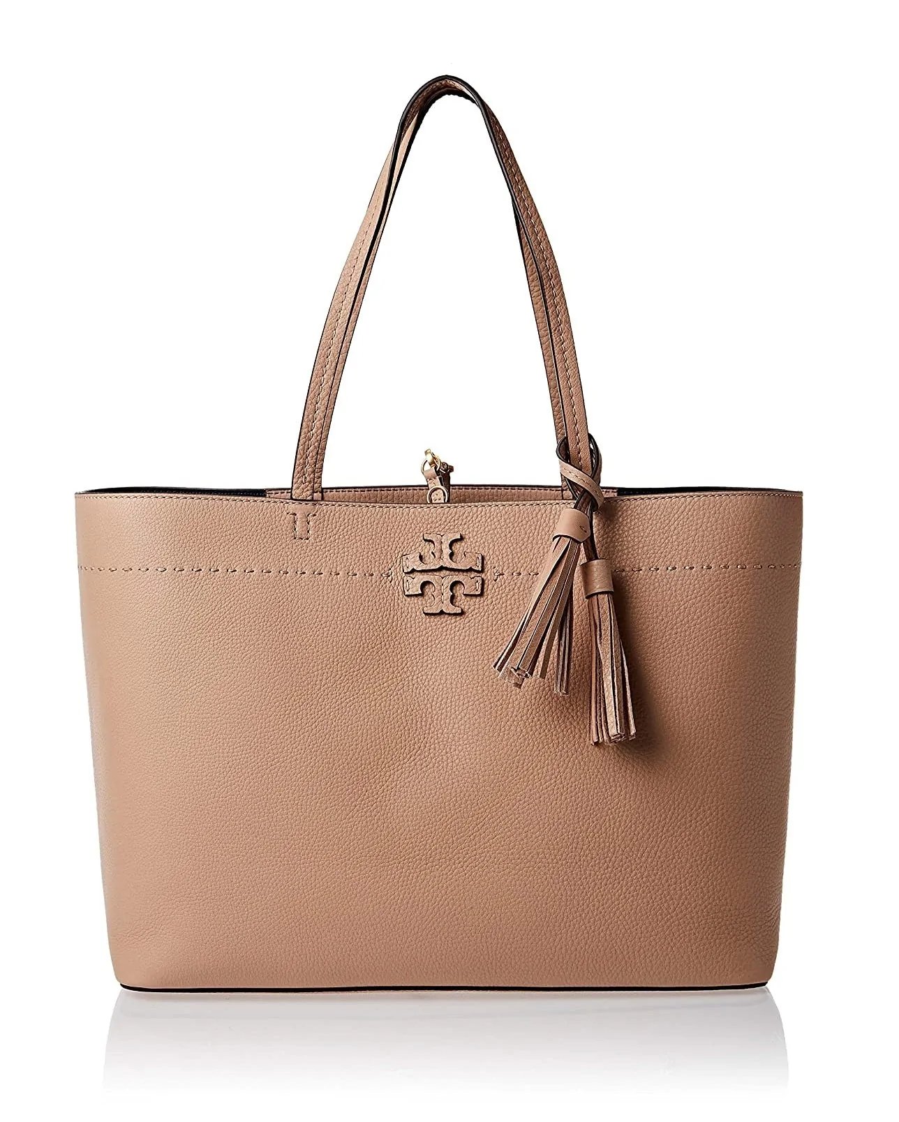 Tory Burch McGraw Leather Tote, Baguette-20256996