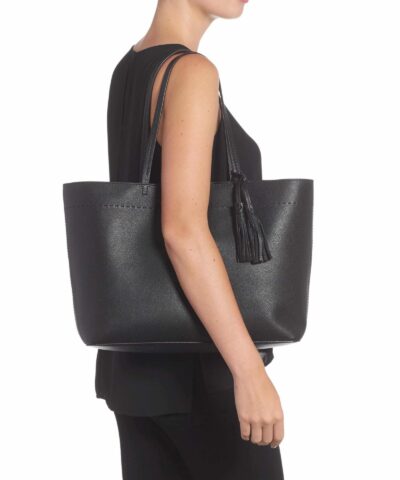 Alternative view of Tory Burch McGraw Leather Tote, Black
