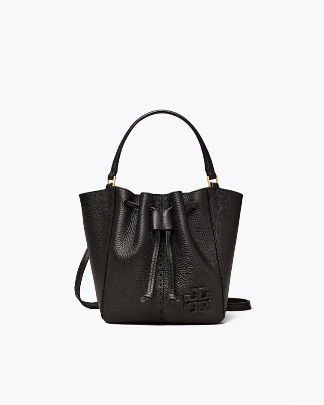 Tory Burch Mcgraw Dragonfly Mini Leather Satchel In Black-20242300