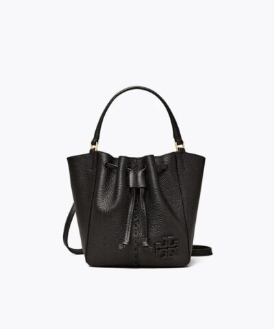 Tory Burch Mcgraw Dragonfly Mini Leather Satchel In Black-20242301