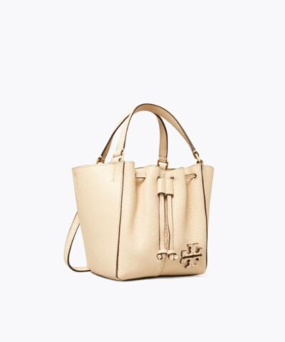 Tory Burch Mcgraw Dragonfly Mini Leather Satchel In Brie 20242308 2