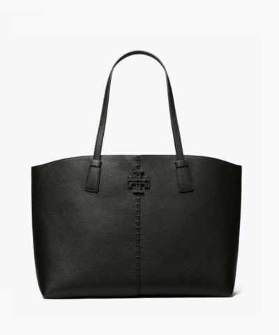 Tory Burch Mcgraw Tote Bag, Black-20256967