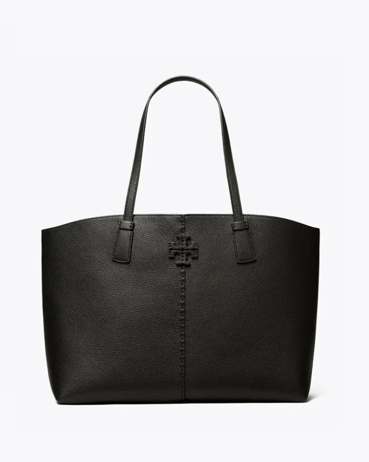 Tory Burch Mcgraw Tote Bag, Black-20256967