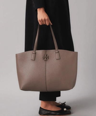 Tory Burch Mcgraw Tote Bag Silver Maple 20256974 1