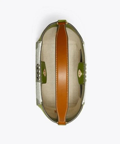 Tory Burch Mcgraw Woven Plaid Small Bucket Bag 20252040 4
