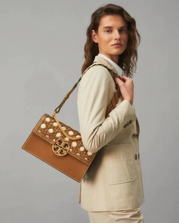 Alternative view of Tory Burch Miller Basket-Weave Shoulder Bag In Moose