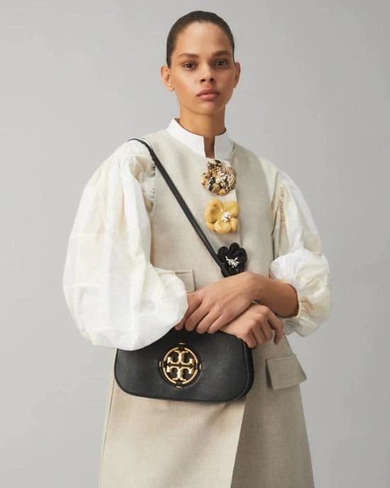 Alternative view of Tory Burch Miller Convertible Shoulder Bag, Black