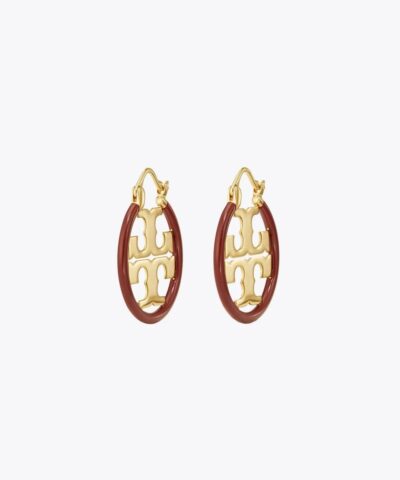 Tory Burch Miller Enamel Small Hoop Earring Enamel 20251242 2