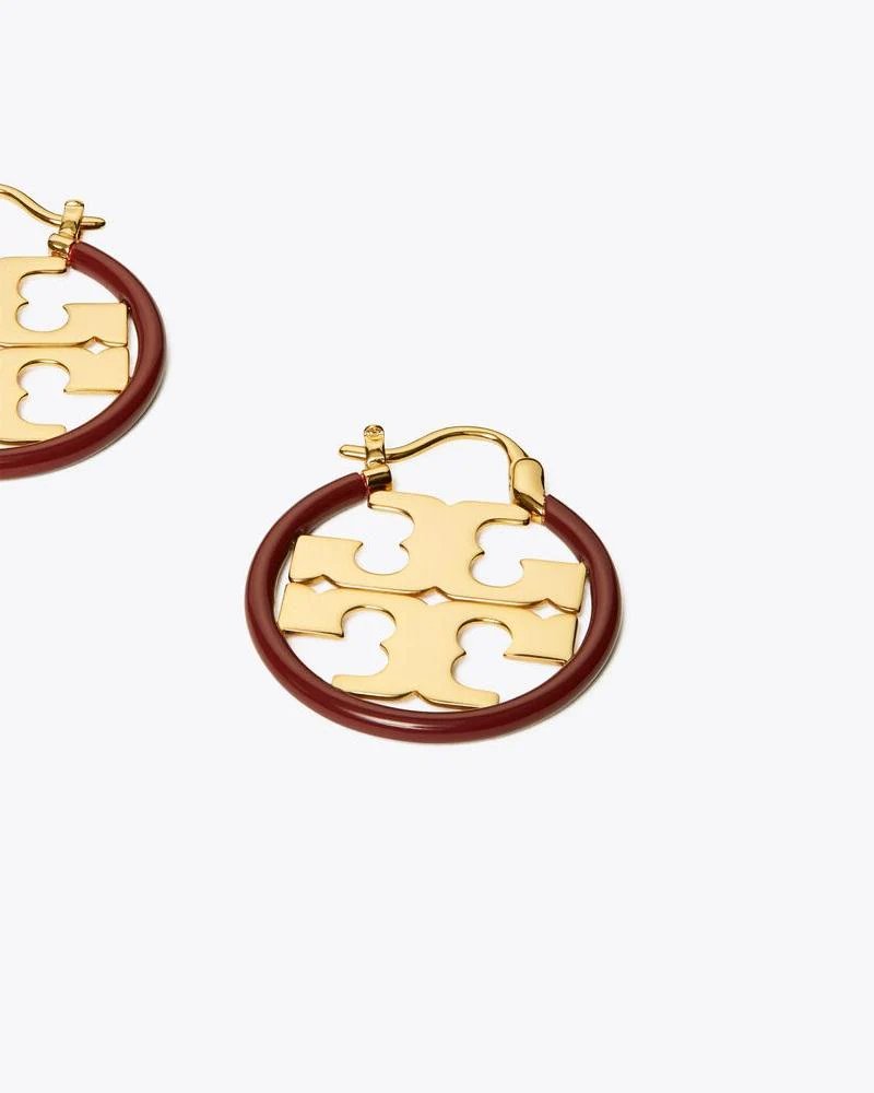 Tory Burch Miller Enamel Small Hoop Earring, Enamel-20251242