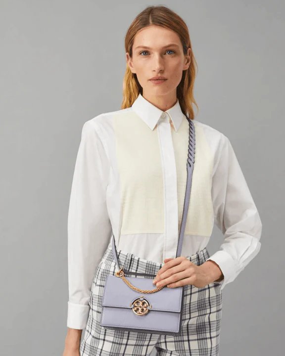 Alternative view of Tory Burch Miller Mini Bag, Cloud Blue