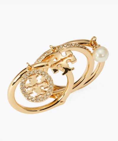 Alternative view of Tory Burch Miller Pave Charm Ring