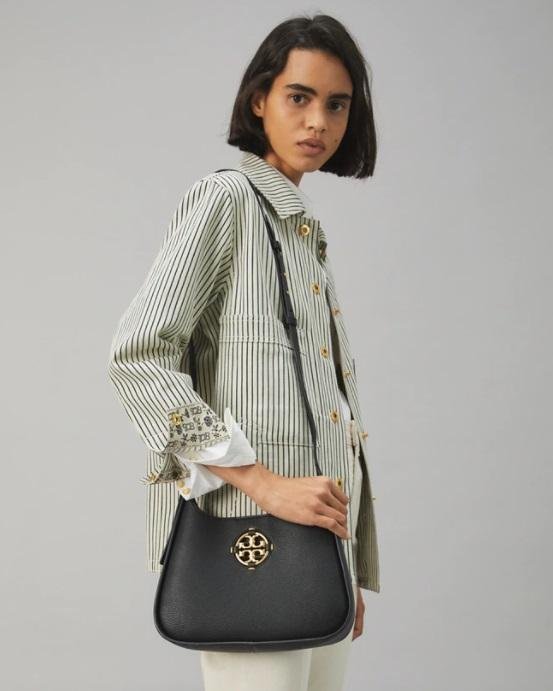 Alternative view of Tory Burch Miller Small Classic Shoulder Bag, Black