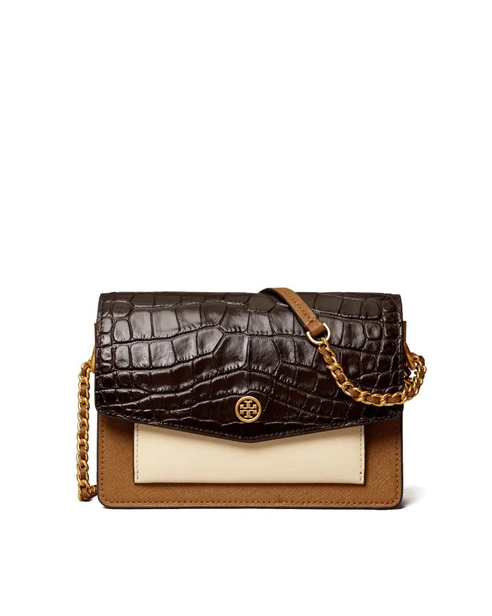 Tory Burch Mini Robinson Colorblock Leather Shoulder Bag-20258049