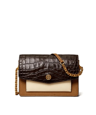 Tory Burch Mini Robinson Colorblock Leather Shoulder Bag-20258050