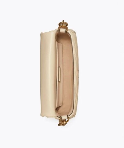 Tory Burch New Cream Kira Chevron Small Flap Shoulder Bag 20243232 3