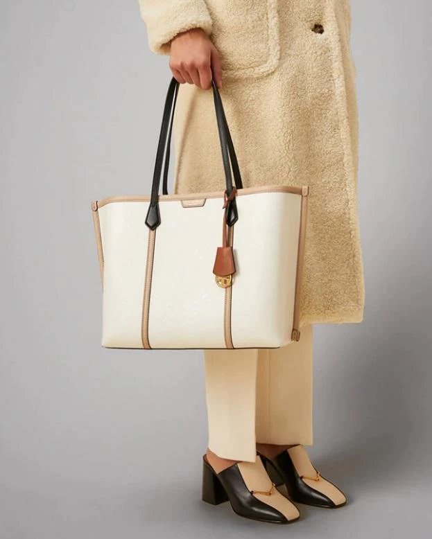 Alternative view of Tory Burch Perry Color-Block Triple-Compartment Tote Bag