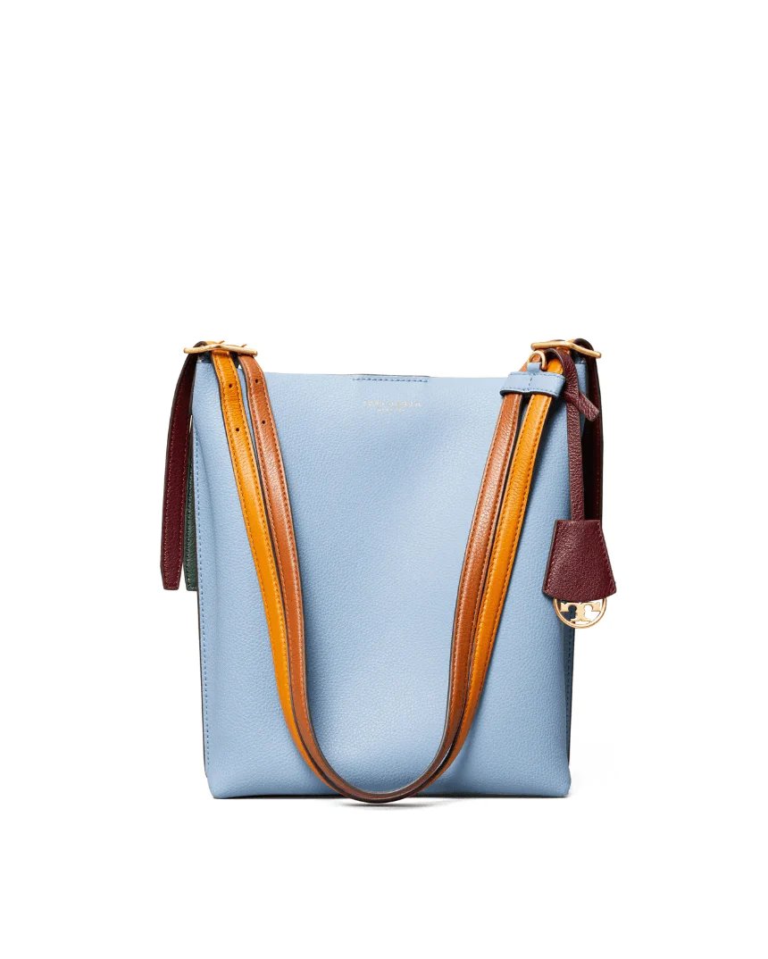 Alternative view of Tory Burch Perry Leather Bucket Bag, Blue
