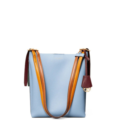 Tory Burch Perry Leather Bucket Bag Blue 20253717 10