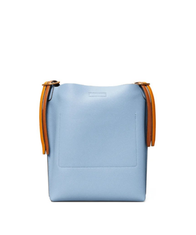 Tory Burch Perry Leather Bucket Bag Blue 20253717 11