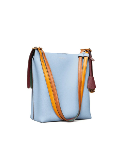Tory Burch Perry Leather Bucket Bag Blue 20253717 6