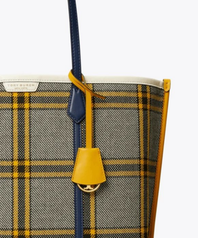 Tory Burch Perry Plaid Triple Compartment Tote 20258063 3