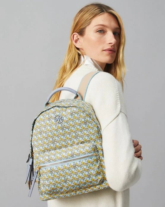 Alternative view of Tory Burch Piper Printed Small Zip Backpack
