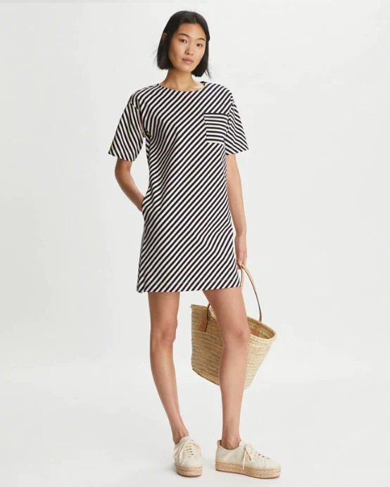 Alternative view of Tory Burch Pocket Stripe T-Shirt Dress