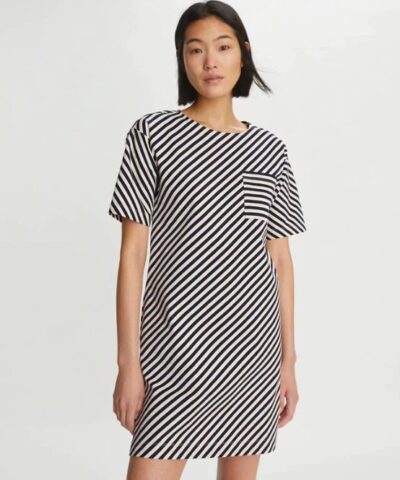 Tory Burch Pocket Stripe T-Shirt Dress-20240267
