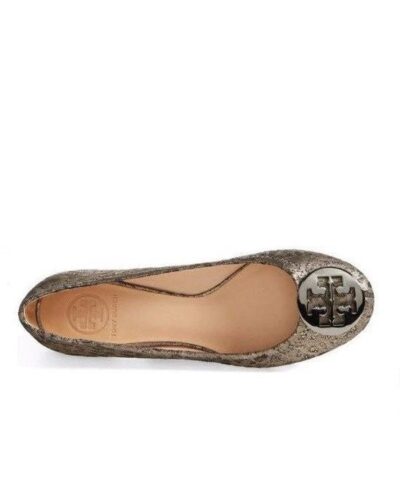 Tory Burch Powder Cheetah Print Reva Logo Ballet Flats 20228647 2