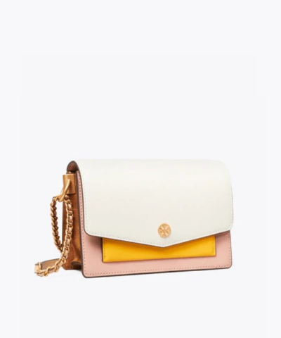 Tory Burch Robinson Color Block Mini Shoulder Bag New Ivory 20257036 2