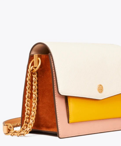 Tory Burch Robinson Colorblock Double Strap Convertible Bag - Image 4