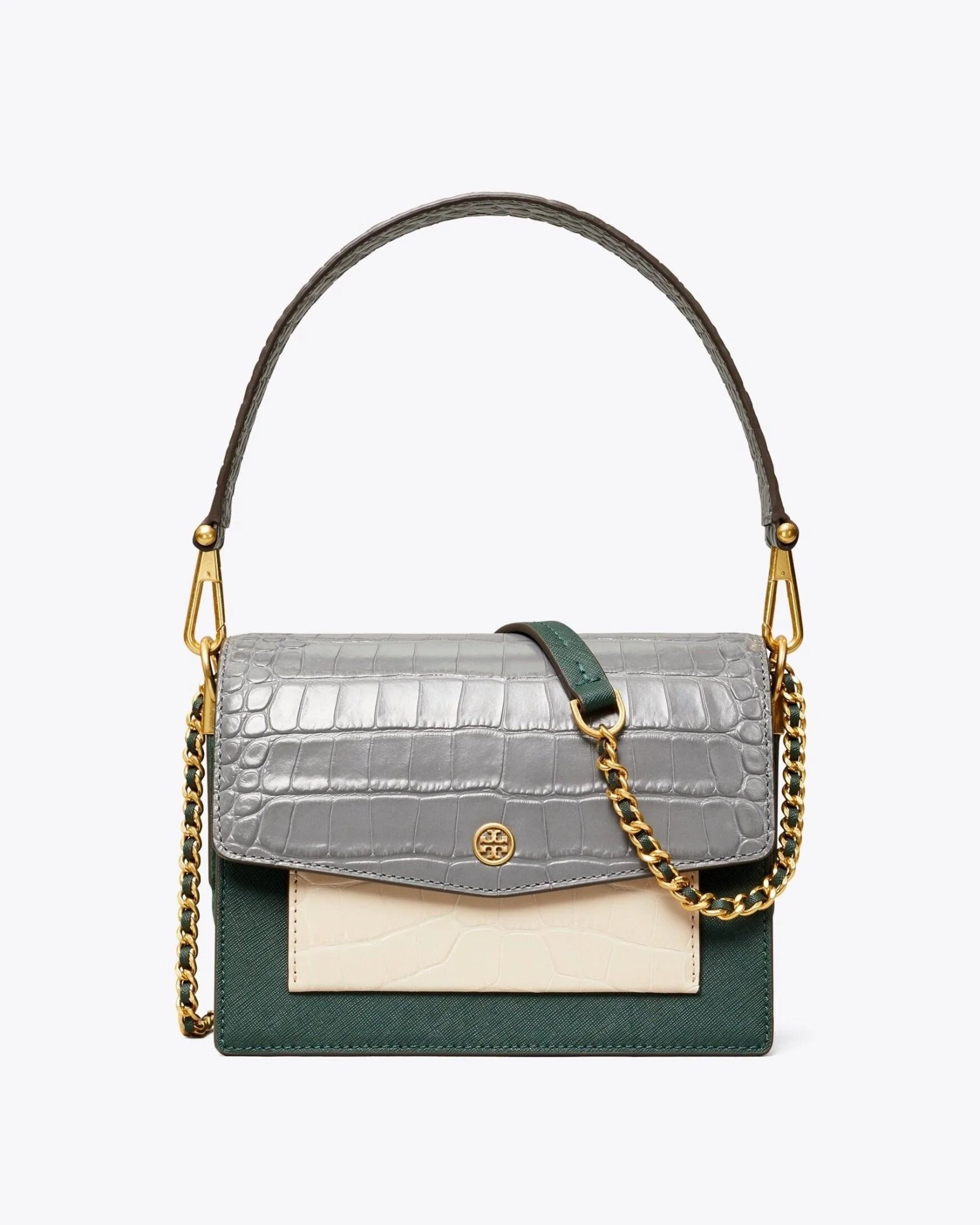 Tory Burch Robinson Colorblock Leather Shoulder Bag-20258042