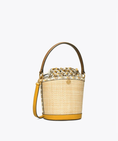 Tory Burch Robinson Straw Mini Bucket Bag 20250932 2