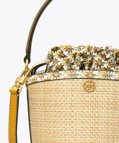Tory Burch Robinson Straw Mini Bucket Bag 20250932 3