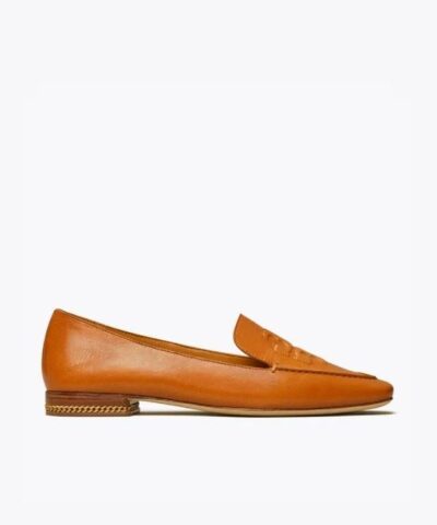 Tory Burch Ruby Quilted Logo Loafer, Aged Camello-20248337