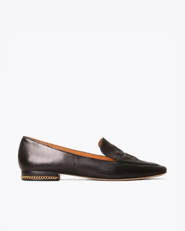 Tory Burch Ruby Quilted Logo Loafer, Black-20248315