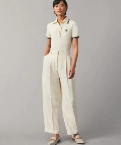 Alternative view of Tory Burch Ruffle Polo Shirt