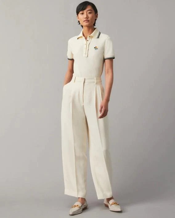 Alternative view of Tory Burch Ruffle Polo Shirt