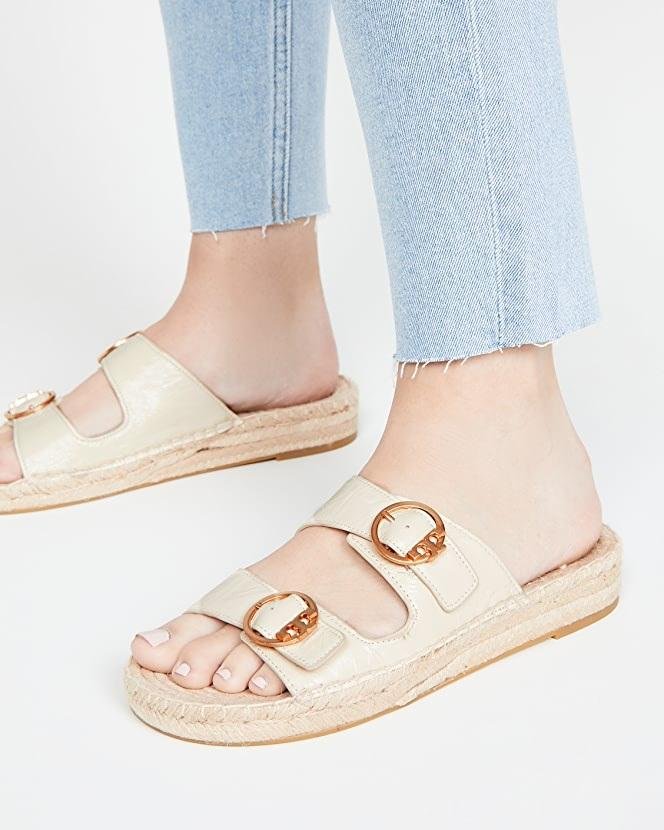 Alternative view of Tory Burch Selby Two-Band Espadrille Leather Sandals