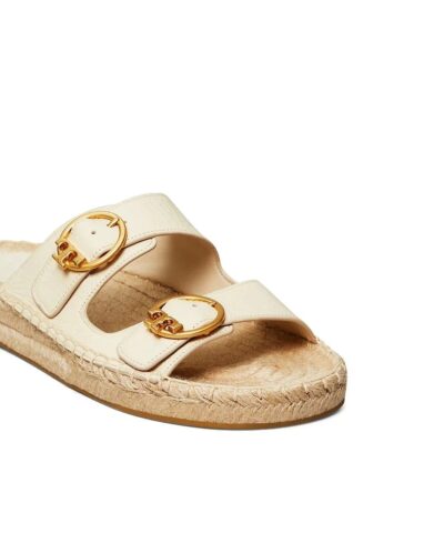 Tory Burch Selby Two Band Espadrille Leather Sandals 20247599 3