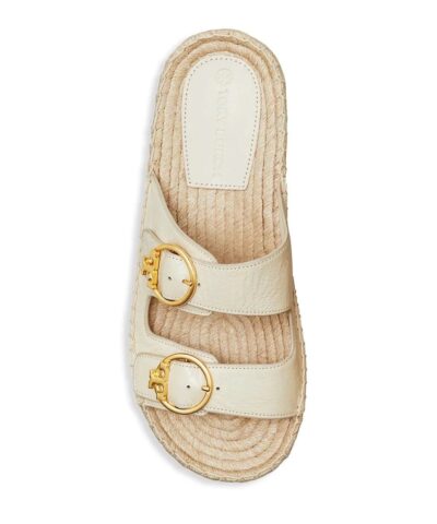 Tory Burch Selby Two Band Espadrille Leather Sandals 20247599 5
