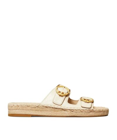 Tory Burch Selby Two-Band Espadrille Leather Sandals-20247607