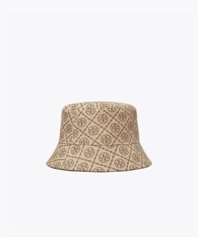 Tory Burch Short-Brim T Monogram Bucket Hat-20237224
