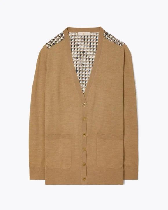 Tory Burch Silk-Back Cardigan-20251312
